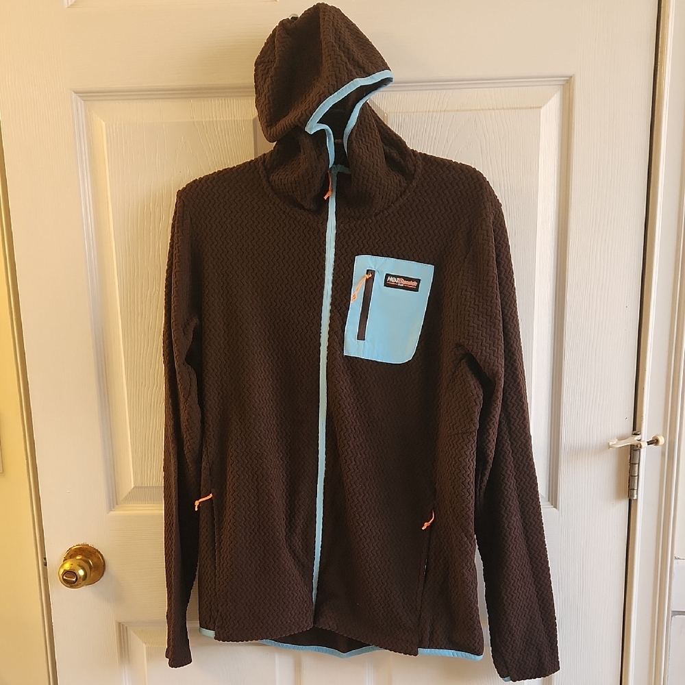 Chocolate Brown and Blue Lightweight Jacket